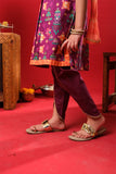 Kids Eid Dress | Magenta & Multicolor | Casul Plus 3 Piece suit | Cotton Gold Print Lawn | KBD-03167