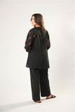 Girls winter clothes | Black | Casual 2 Piece Suit  | Cotton Khaddar Dyed | GAC-03179