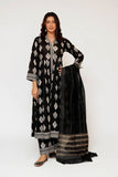 Women Eid Dress | Black & Fawn  | Casual 3 Piece Suit | Cotton Lawn Printed | LAD-03488