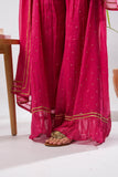 Girls formal clothes | Shocking Pink & Gold | Formal 3 Piece Suit  | Viscose Crinkle Chiffon | GDD-03147
