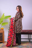 Women Eid Dress | Black & Multicolor | Casual 3 Piece Suit | Cotton Lawn Printed | LAD-03338