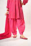 Girls winter clothes | S.Pink & Sliver | Casual 3 Piece Suit  | Cotton Karandi Dobby  | GAD-03213