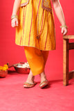 Kids Casual Dress | Mustard & Multicolor | Casual Plus 3 Piece Suit | Cotton Dobby | KBD-03350