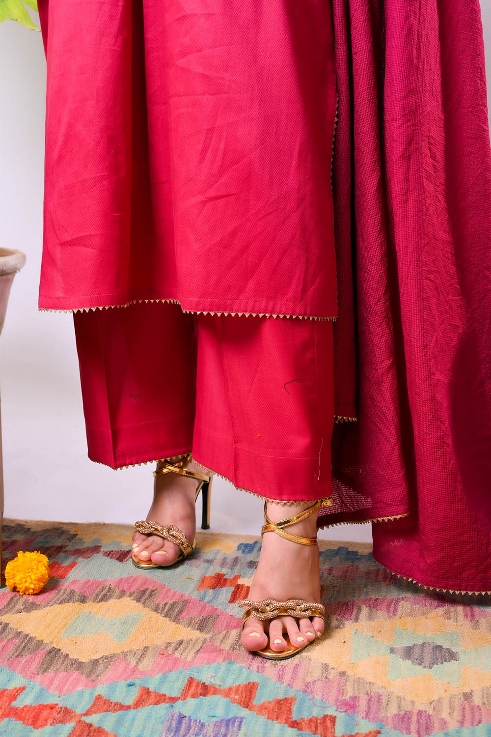 Women Eid Dress | Maroon & Gold | Casual Plus 3 Piece Suit | Cotton Se SENORITA Women Eid Dress | Maroon & Gold | Casual Plus 3 Piece Suit | Cotton Se SENORITA
