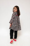 Kids Casual Top | Black & Multicolor | Casual Fusion Top | Cotton Lawn Printed | KAA-03480
