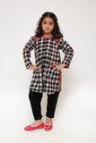 Kids Casual Top | Black & Multicolor | Casual Fusion Top | Cotton Lawn Printed | KAA-03480