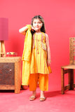Kids Casual Dress | Mustard & Multicolor | Casual Plus 3 Piece Suit | Cotton Dobby | KBD-03350