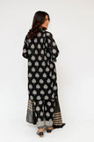 Women Eid Dress | Black & Fawn | Casual 3 Piece Suit | Cotton Lawn Print | LAD-03464