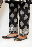 Women Eid Dress | Black & Fawn | Casual 3 Piece Suit | Cotton Lawn Print | LAD-03464
