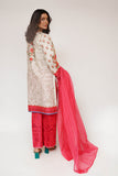 Women Casual Dress | Off White & Multicolor | Casual 3 Piece Suit | Cotton Lawn Digital Printed | LAD-03507
