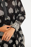 Women Eid Dress | Black & Fawn | Casual 3 Piece Suit | Cotton Lawn Print | LAD-03464