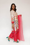 Women Casual Dress | Off White & Multicolor | Casual 3 Piece Suit | Cotton Lawn Digital Printed | LAD-03507