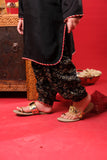 Kids formal clothes | Black & Gold | Formal 3 Piece Suit | Viscose Raw-Silk | KDD-03246