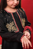 Kids formal clothes | Black & Gold | Formal 3 Piece Suit | Viscose Raw-Silk | KDD-03246