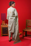 Women Eid Dress | M.Green & Gold | Casual Plus 3 Piece Suit | Cotton Self Dobby | LBD-03355