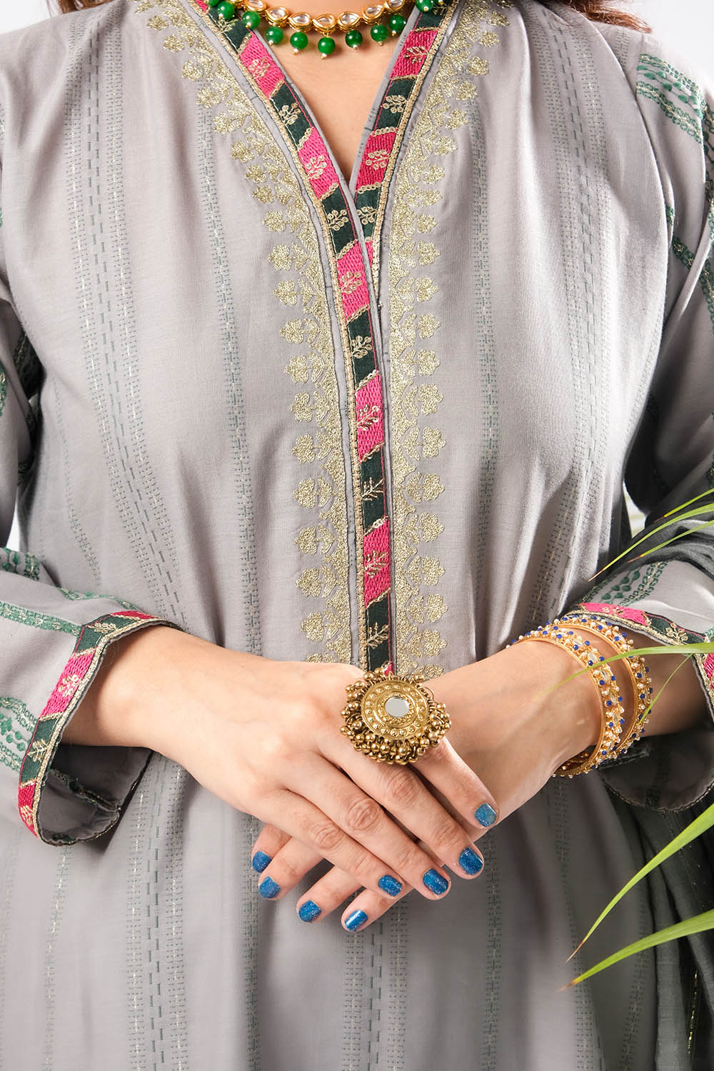 Women Eid Dress | Grey & Multicolor | Casual Plus 3 Piece Suit | Cotto SENORITA Women Eid Dress | Grey & Multicolor | Casual Plus 3 Piece Suit | Cotto SENORITA