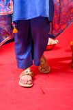 Kids formal clothes | Blue & Multicolor | Formal 3 Piece Suit | Polyester Tussar Silk with Digital print | KDD-03227
