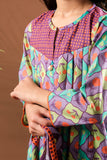 Kids Eid Dress | Purple & Multicolor | Casual 3 Piece Suit | Cotton Lawn Printed | KAD-03320