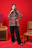 Girls Eid Dress | Black & Multicolor | Casual Kurta  | Cotton Lawn Printed | GAA-03352