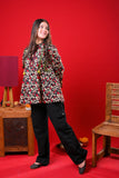 Girls Eid Dress | Black & Multicolor | Casual Kurta  | Cotton Lawn Printed | GAA-03352