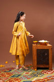 Kids formal clothes | Mustard & Gold | Formal 3 Piece Suit | Viscose Chambry Katan | KDD-03235