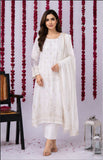 LAD-02712 | White | Casual 3 Piece Suit  | Cotton Cambric