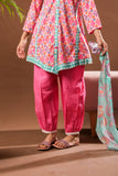Kids Eid Dress | Pink & Multicolor | Casual 3 Piece Suit | Cotton Lawn Printed | KAD-03335