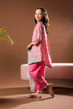 Kids Eid Dress | Pink & Multicolor | Casual 3 Piece Suit | Cotton Lawn Printed | KAD-03335
