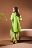 Kids Eid Dress | Perot Green & Gold | Casual Plus 3 Piece Suit | Cotton Self Dobby | KBD-03370