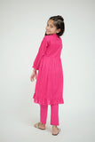 KAC-02642 | Shocking Pink | Casual 2 Piece Suit | Cotton Self Dobby Check