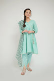 GBD-02666 | Sea Green & Gold | Casual Plus 3 Piece Suit  | Viscose Jacquard Flament