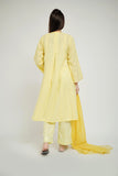 GBD-02703 | Yellow & Silver | Casual Plus 3 Piece Suit  | Viscose Jacquard Filament