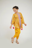 KAD-02578 | Yellow & Multicolor | Casual 3 Piece Suit | Cotton Lawn Printed