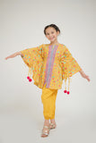 KAD-02578 | Yellow & Multicolor | Casual 3 Piece Suit | Cotton Lawn Printed