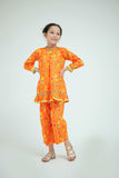 KAC-02577 | Orange & Multicolor | Casual 2 Piece Suit | Cotton Lawn Printed