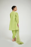 KBD-02668 | Perrot Green & Gold | Casual Plus 3 Piece Suit | Viscose Jacquard Flament