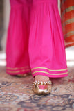KBD-02329 | Shocking Pink & Multicolor | Casual 3 Piece Suit | Cotton Gold Printed Lawn