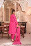 GBD-02339 | Shocking Pink & Golden | Casual 3 Piece Suit | Cotton Jacquard