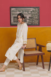 LAC-02226 | White & Multi | Casual 2 Piece Suit  | Cotton Yarn dyed Dobby
