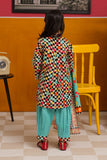 KAD-02292 | Sea Green & Multicolor | Casual 3 Piece Suit | Cotton Cambric