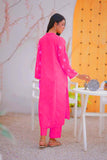 LAD-02467 | Shocking Pink | Casual 3 Piece Suit | Karandi Fabric