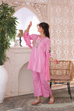 GBD-02225 | Pink & Silver | Casual 3 Piece Suit  | Cotton Fancy Yarn