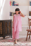 KBD-02346 | Pink & Silver | Casual 3 Piece Suit | Cotton Dobby Fancy Yarn