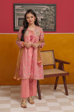 GDD-02745 | T.Pink & Gold | Formal 3 Piece Suit | Banarsi Masuri