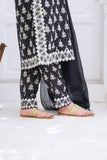 LAD-02355 | Black & Multicolor | Casual 3 Piece Suit  | Cotton Lawn Printed