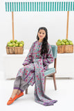 GAD-02441 | Grey & Multicolor | Casual 3 Piece Suit | Khaddar Printed