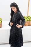GAC-02435 | Black & Golden | Casual 2 Piece Suit | Karandi  Fabric
