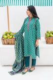 LAD-02388 | Green & Multicolor | Casual 3 Piece Suit | Cotton Khaddar Printed