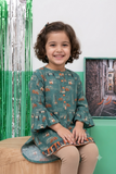 KAA-02726 | Green & Multicolor | Casual Kurta | Cotton Lawn Printed