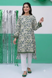 GAA-02727 | Green & Multicolor | Casual Kurta  | Cotton Lawn Printed